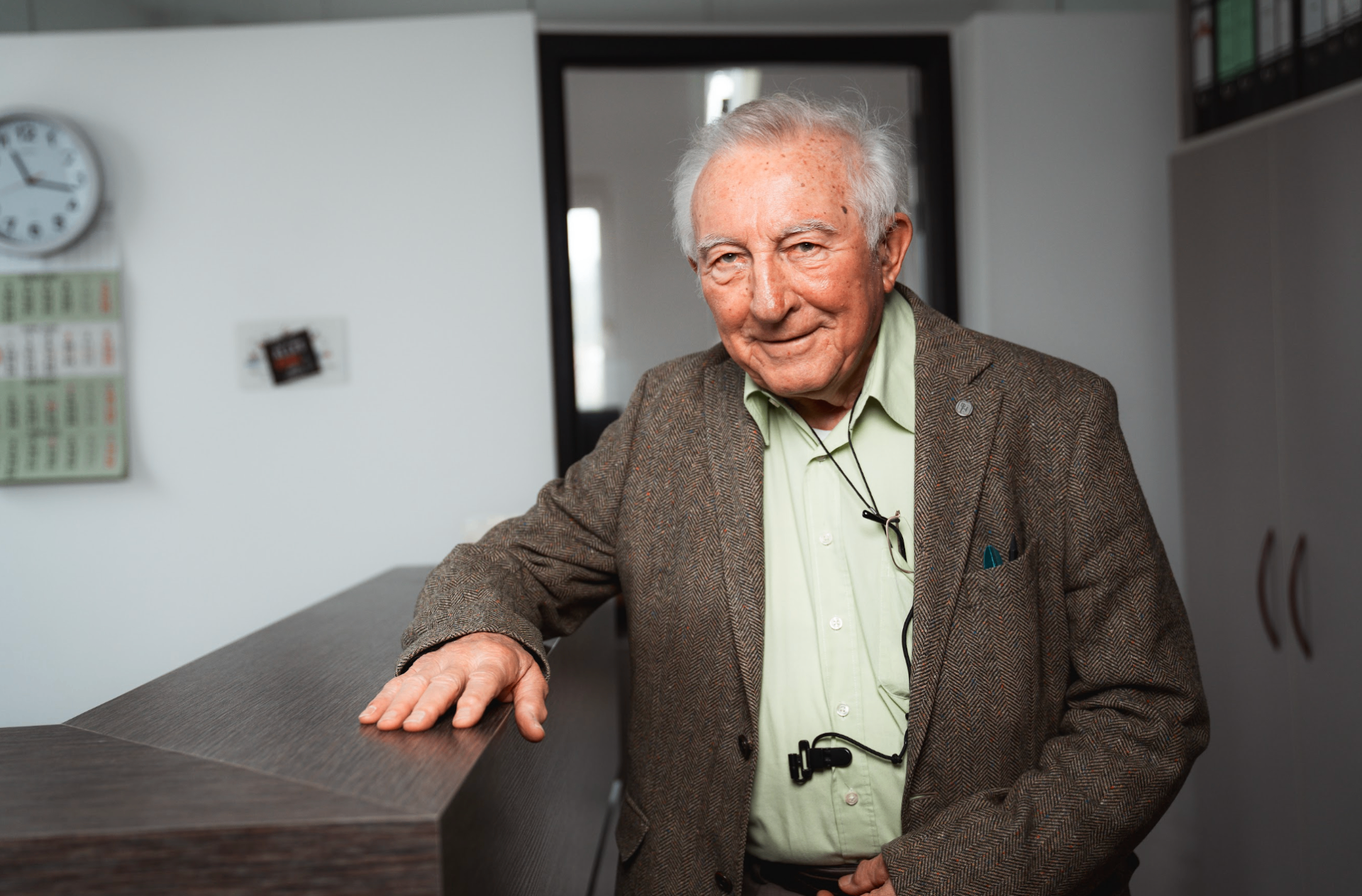 Erich Schlarb in seiner Kanzlei
